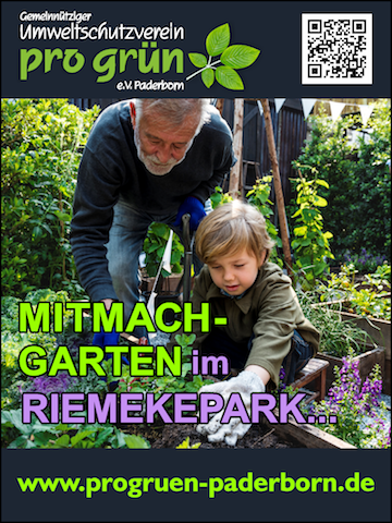 Pro grün Arbeitsthema: Mitmachgarten im Riemekepark