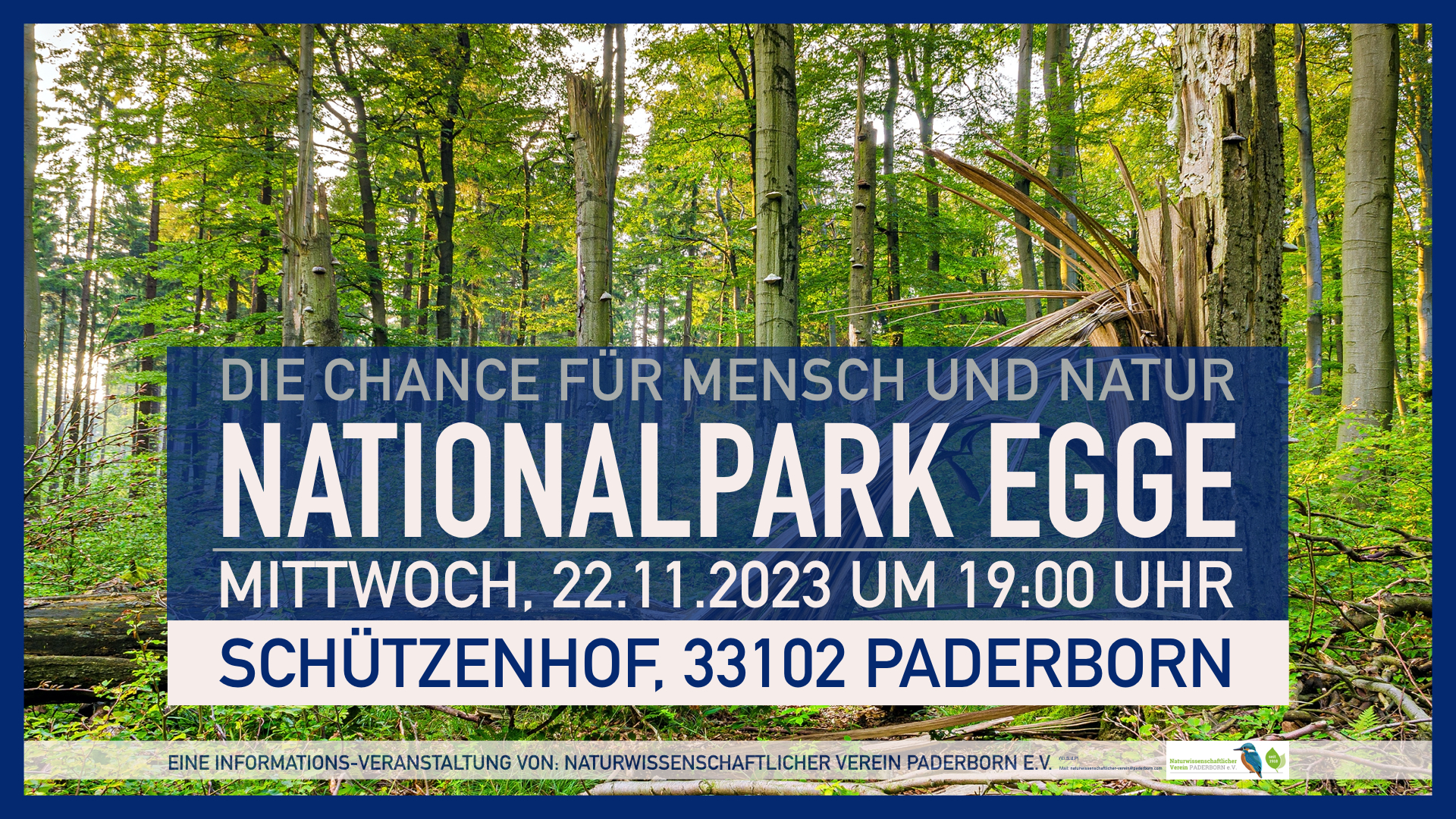 Veranstaltung Nationalpark Egge - Die Chance für Mensch und Natur, 22-11-2023-um-19Uhr-Schützenhof Paderborn